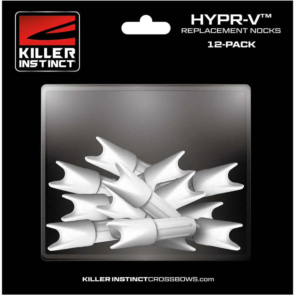 Killer Instinct HYPR-V Nocks White 12-Pack