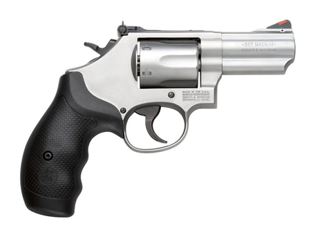 Smith & Wesson 10061 Model 66 Combat Magnum 357 Mag or 38 S&W Spl +P Stainless Steel 2.75" 2 Piece Barrel, 6 Shot K-Frame, Full-length Extractor Rod, Synthetic Grip, Internal Lock
