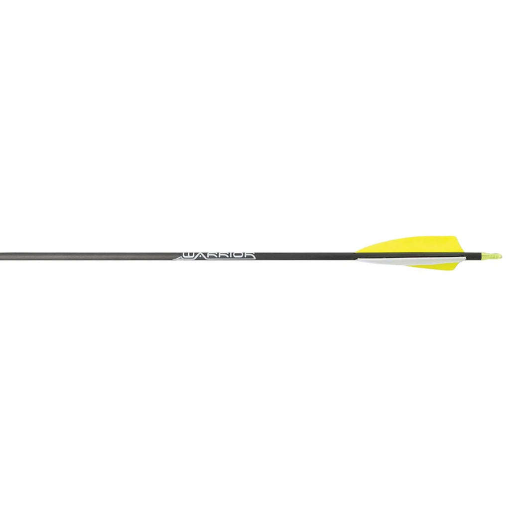 Gold Tip Warrior Carbon Arrows 500 Spine 4 in. Feathers - 72 Pack