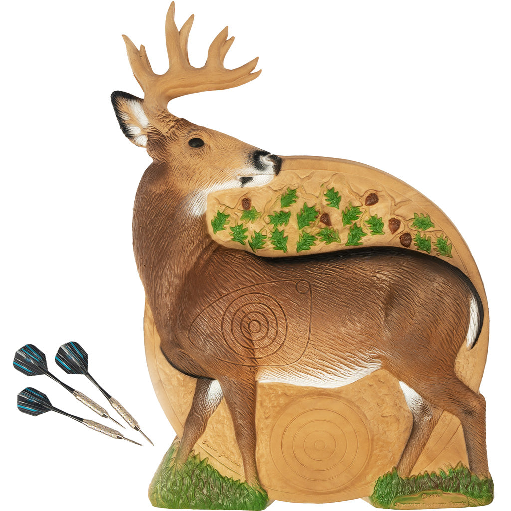 Rinehart Hunt Series Game Room Dartboard Whitetail