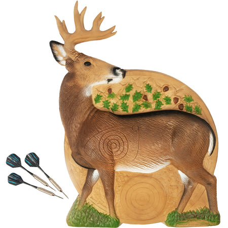 Rinehart Hunt Series Game Room Dartboard Whitetail