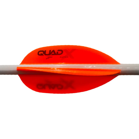 Flex Fletch Quad X Arrow Vanes Blaze Orange 50 Pack