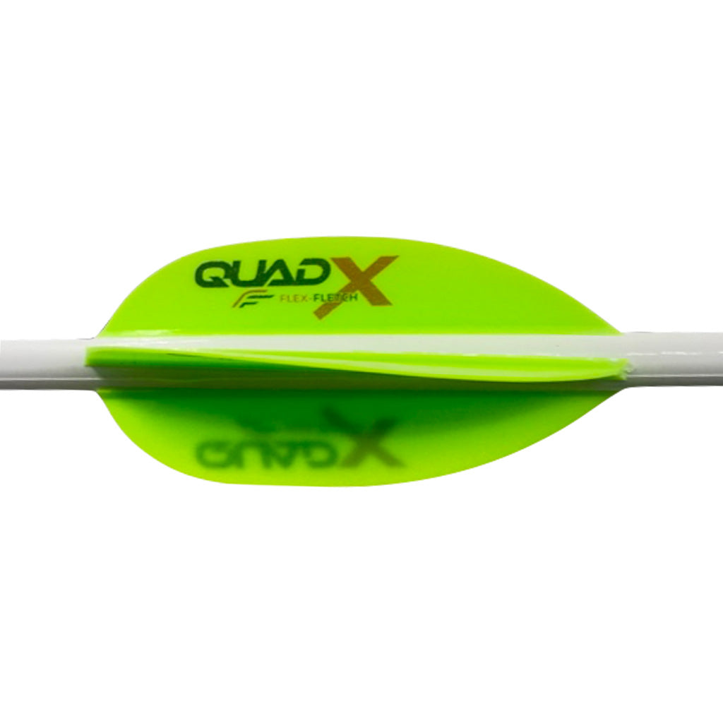 Flex Fletch Quad X Arrow Vanes Cosmic Green 50 Pack