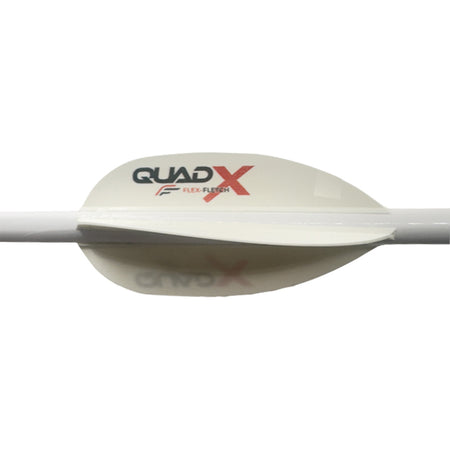Flex Fletch Quad X Arrow Vanes White 50 Pack