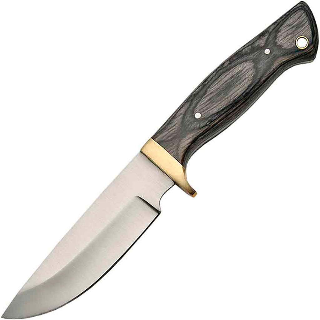 SZCO Drop Point Skinner Fixed Blade Knife 8.75" Overall Pakkawood Handle