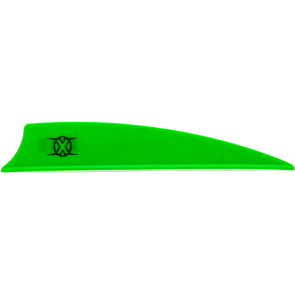 Bohning X Vane Shield Cut 3 in. Neon Green Arrow Vanes 36 Pack