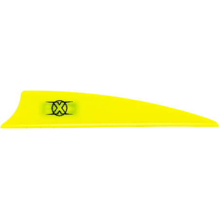 Bohning X Vane Shield Cut 3 in. Neon Yellow Arrow Vanes 36 Pack
