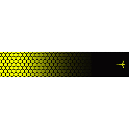 White Water Archery Honeycomb Fade Flo Yellow Arrow Wraps 5 in. x 1.125 in. 15 Pack