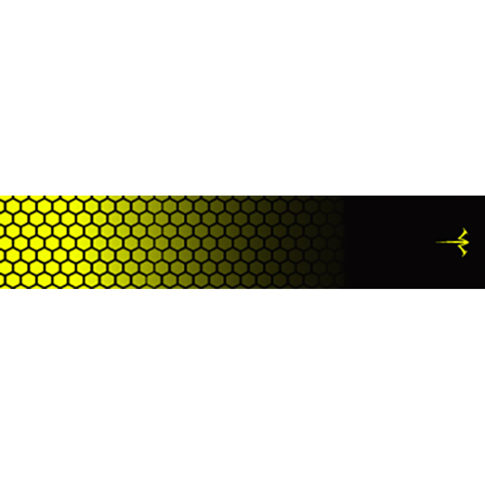 White Water Archery Honeycomb Fade Flo Yellow Arrow Wraps 5 in. x 1.125 in. 15 Pack
