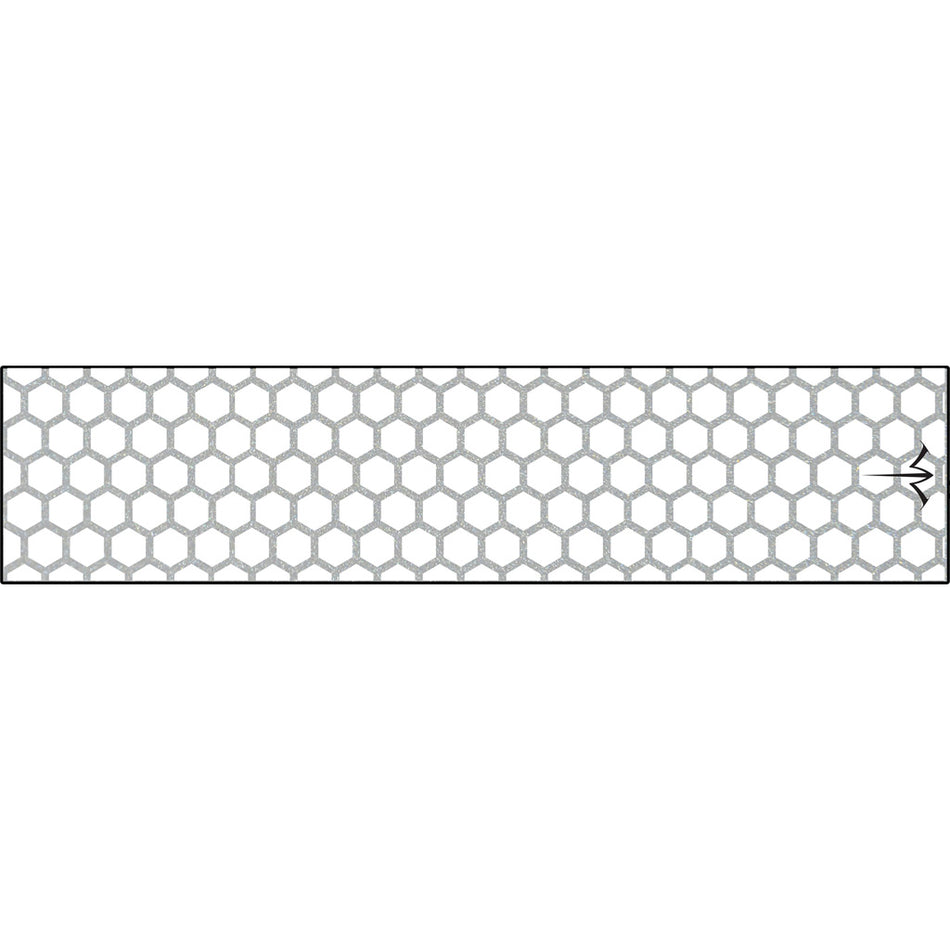 White Water Archery Reflective Honeycomb White Arrow Wraps 5 in. x 1.125 in. 15 Pack