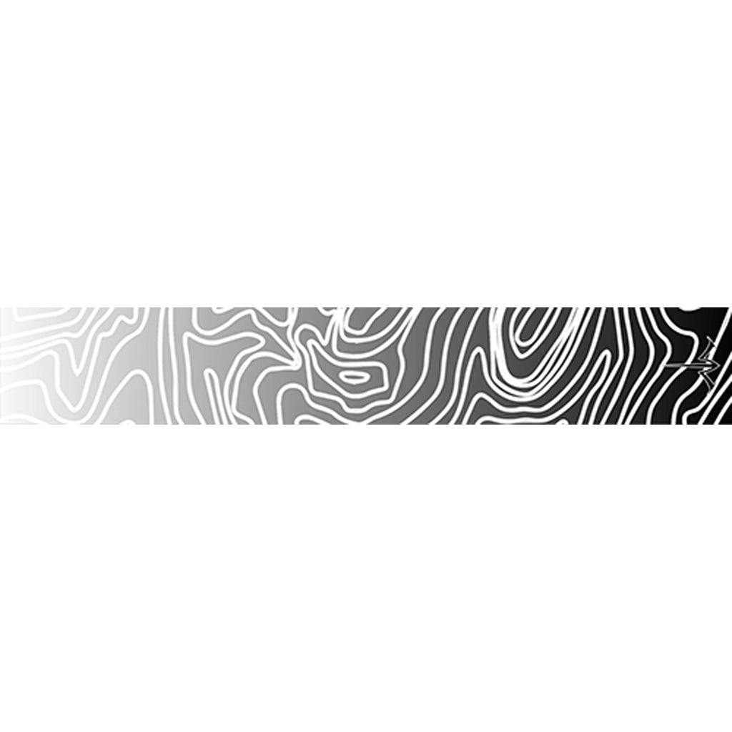 White Water Archery Topo Fade Arrow Wraps White 5 in. x 1.125 in. 15 Pack