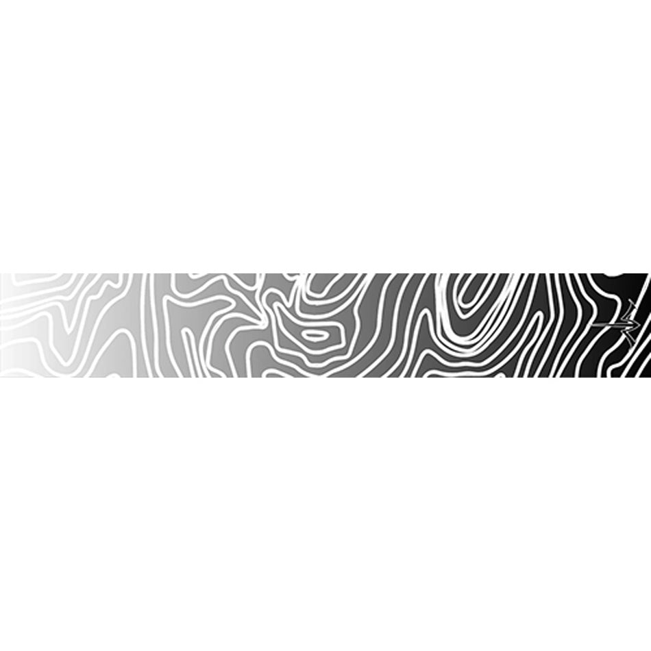 White Water Archery Topo Fade Arrow Wraps White 5 in. x 1.125 in. 15 Pack