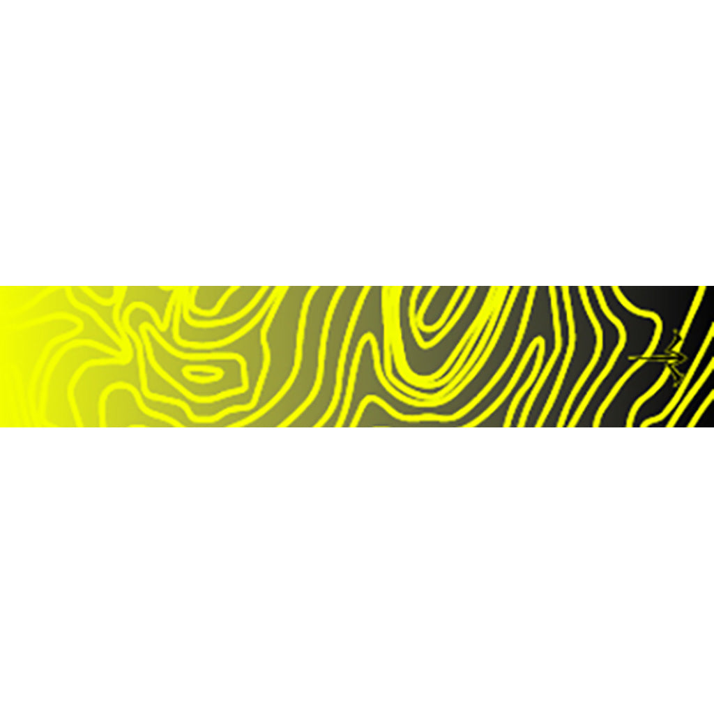 White Water Archery Topo Fade Arrow Wraps Yellow 5 in. x 1.125 in. 15 Pack