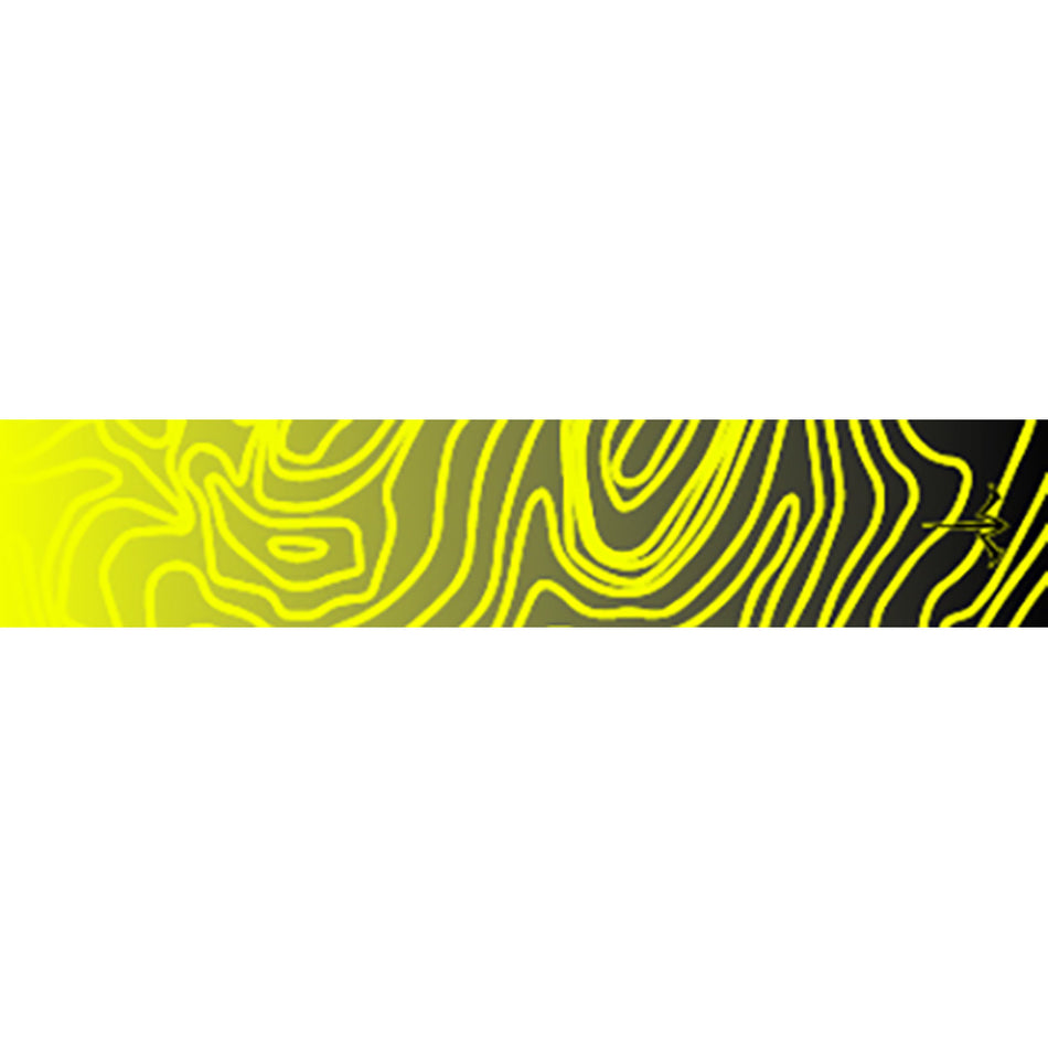 White Water Archery Topo Fade Arrow Wraps Yellow 5 in. x 1.125 in. 15 Pack