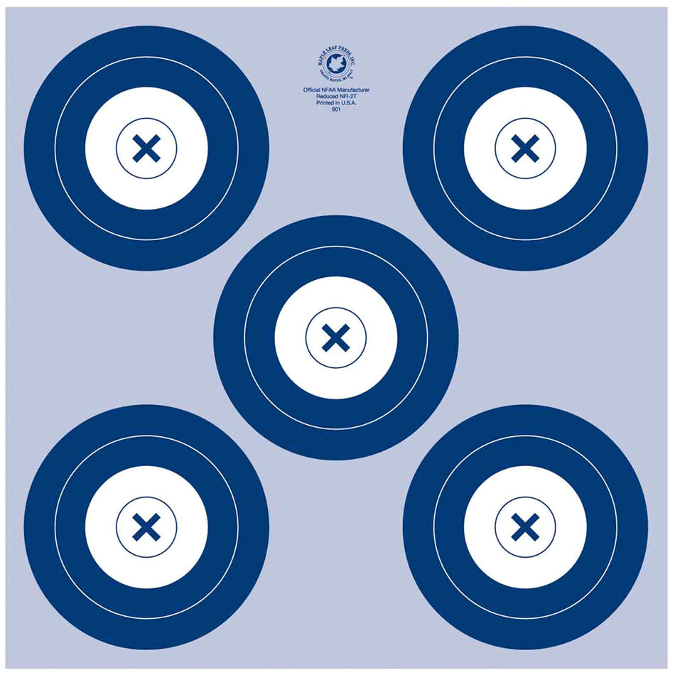 Maple Leaf NFAA Indoor 5 Spot Archery Target 25 Pack