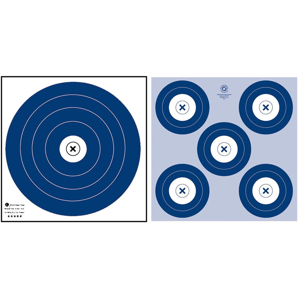 Maple Leaf NFAA Dual 1-Spot/5-Spot Indoor Archery Targets 25 Pack