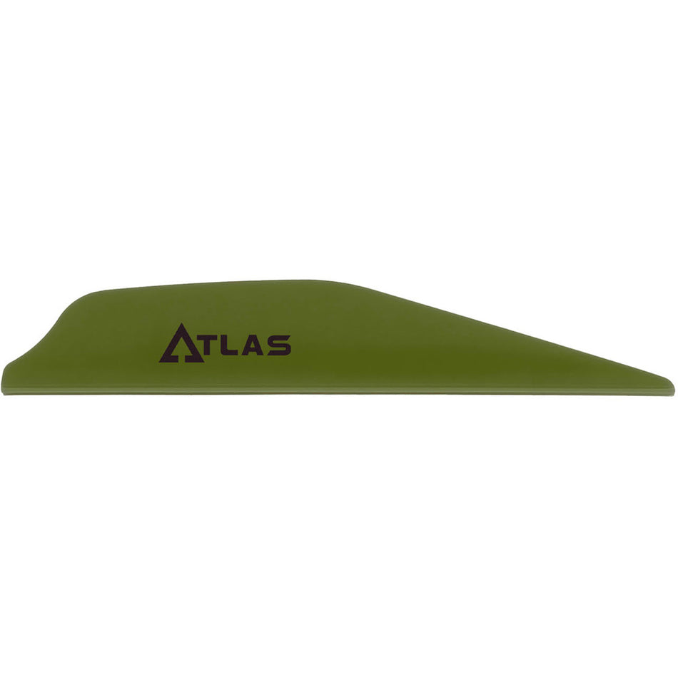 Bohning Atlas Vanes Olive Drab AR1000 Arrow Vanes 100 Pack