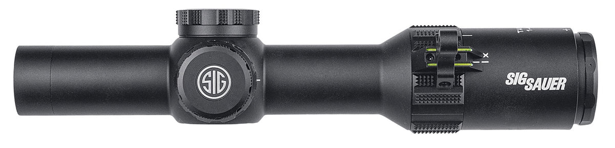 SIG SAUER TANGO4 1-4x24mm 30mm 300BLK Horseshoe Illuminated Reticle 0.5 MOA Black Rifle Scope