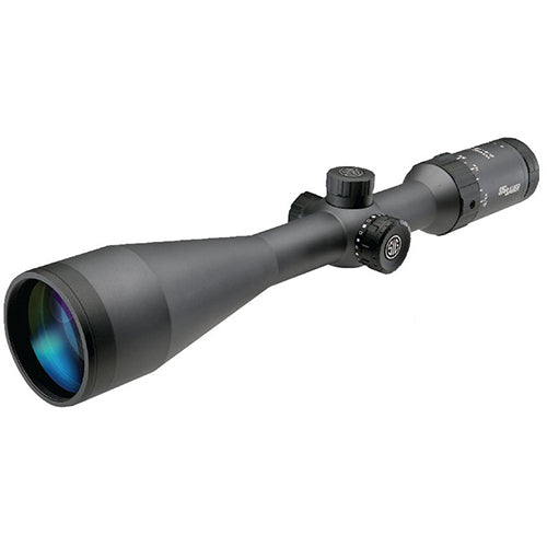 WHISKEY5 2.4-12x56mm SFP 30mm Tube Black Hellfire Triplex Illuminated Reticle 0.1 MRAD Scope