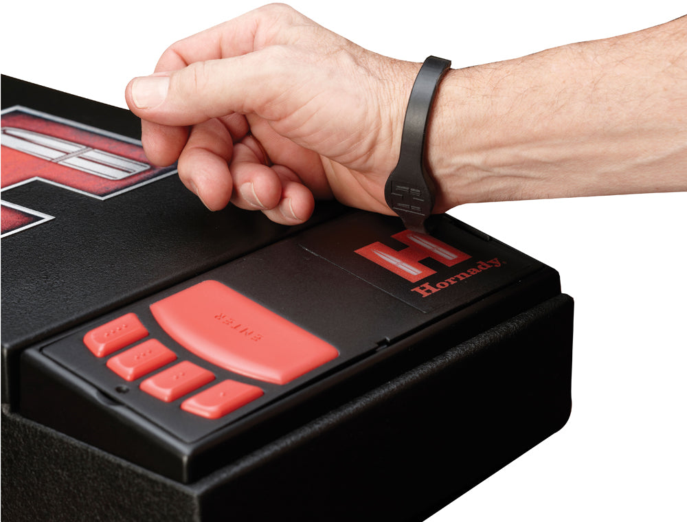 Hornady 98166 Rapid Safe Replacement RFID Wrist Band Black Rubber
