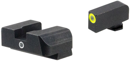 AmeriGlo GL5301 i-Dot Tritium Sight Set Glock Gen 5 9mm/.40 Green LumiGreen Outline Front Green Rear