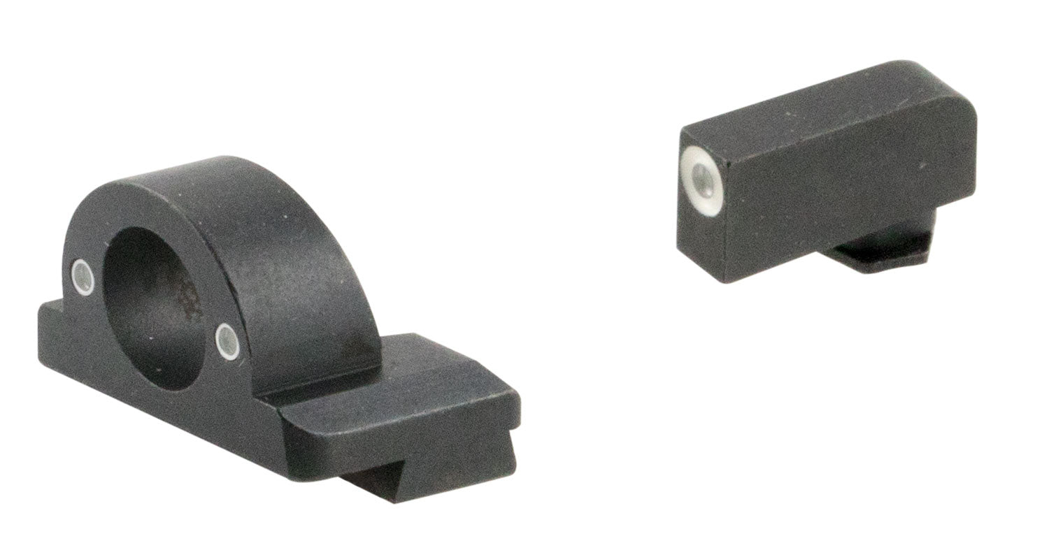 AmeriGlo GL5125 Ghost Ring Tritium Sight Set Glock Gen 5 9mm/.40/.380 Green White Outline Front Green Rear