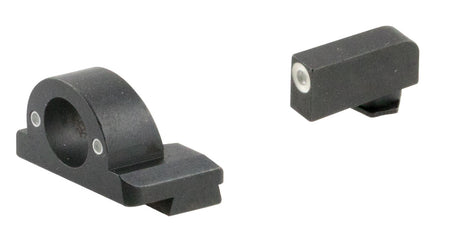 AmeriGlo GL5125 Ghost Ring Tritium Sight Set Glock Gen 5 9mm/.40/.380 Green White Outline Front Green Rear