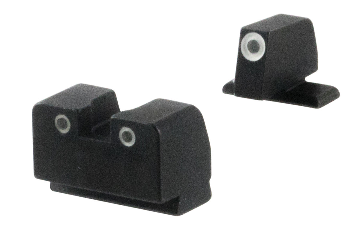 AmeriGlo SG181 Tall Suppressor Tritium Sight Set Sig Sauer Green White Outline Front and Rear Optic Compatible