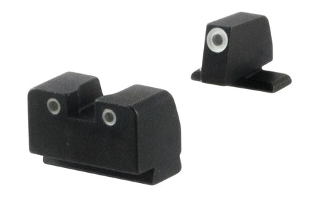 AmeriGlo SG181 Tall Suppressor Tritium Sight Set Sig Sauer Green White Outline Front and Rear Optic Compatible