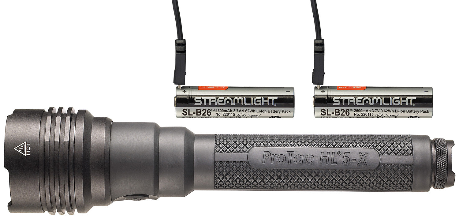 Streamlight 88080 ProTac HL 5-X USB Black Anodized 3500-Lumen Rechargeable Tactical Flashlight White LED