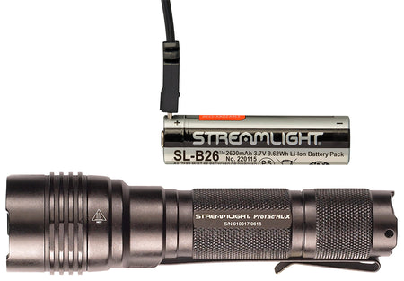 Streamlight ProTac HL-X USB Black Anodized Rechargeable Tactical Flashlight 1000 Lumens White LED