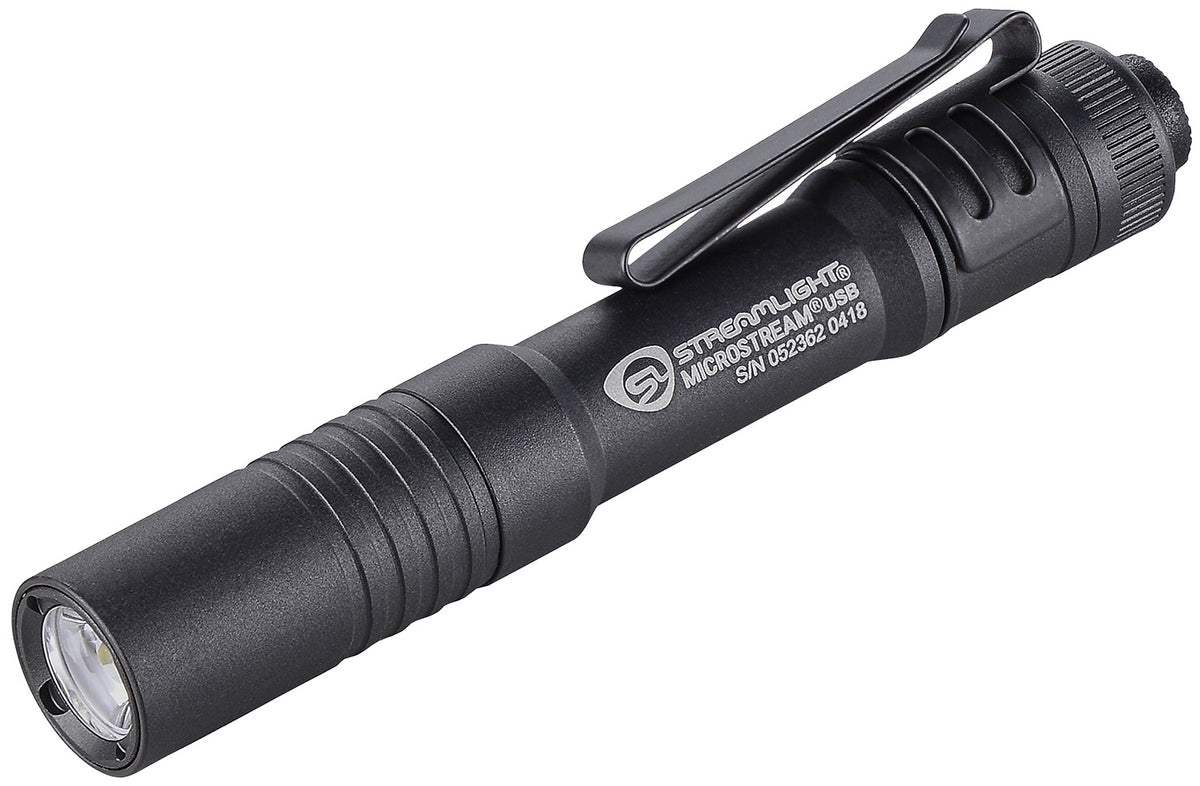 Streamlight 66601 MicroStream USB Pocket Flashlight Black Anodized 250 Lumens White C4 LED Rechargeable