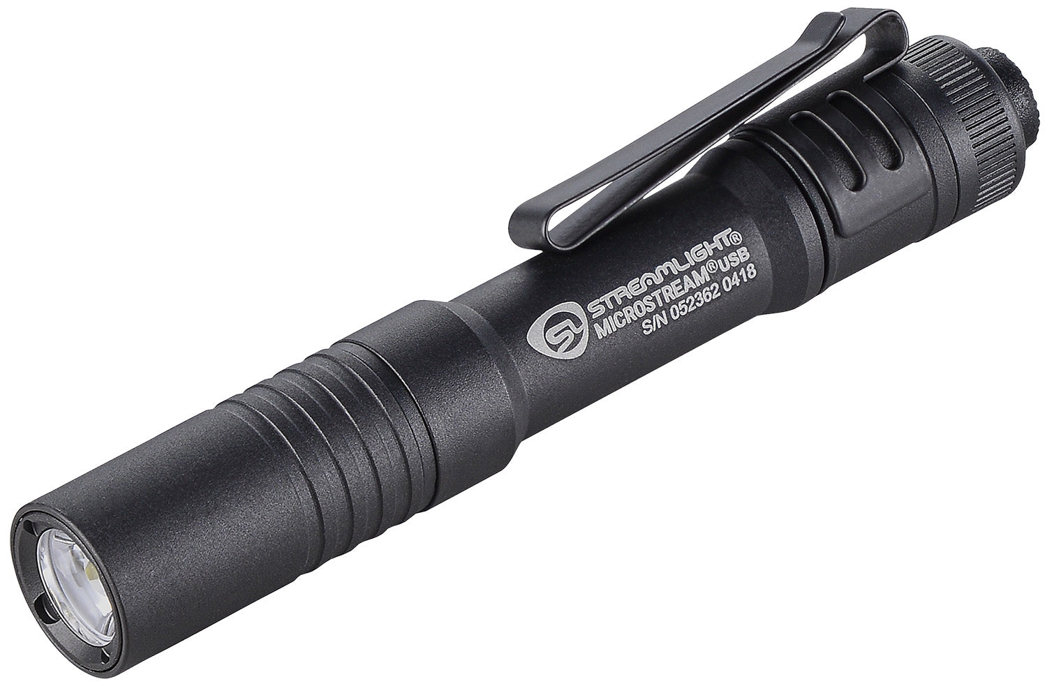 Streamlight 66601 MicroStream USB Pocket Flashlight Black Anodized 250 Lumens White C4 LED Rechargeable