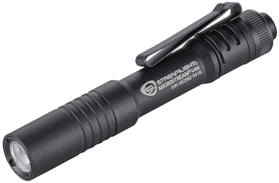 Streamlight 66601 MicroStream USB Pocket Flashlight Black Anodized 250 Lumens White C4 LED Rechargeable