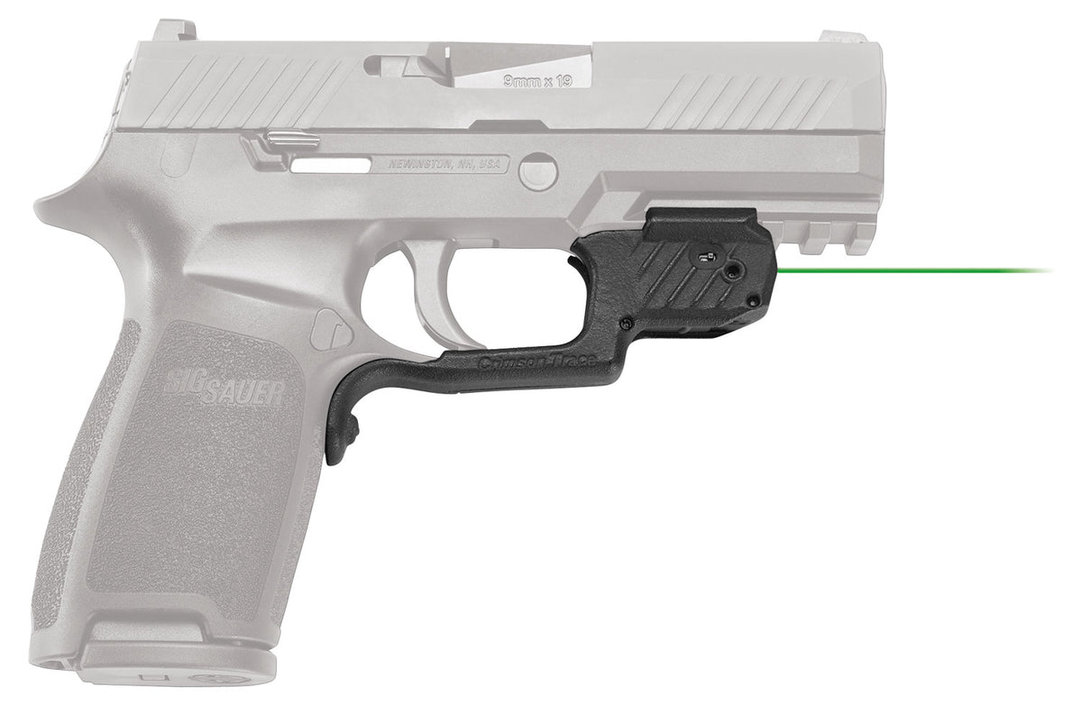 Crimson Trace 0177801 Laserguard Green Laser for Sig P320 M17 M18 Black Polymer