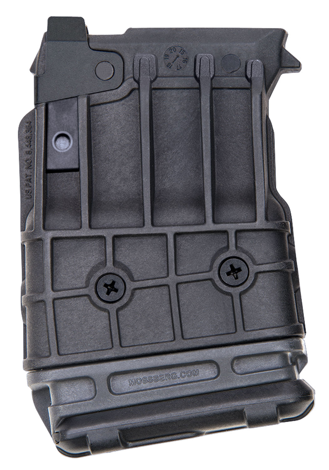 Mossberg 95137 590M 5-Round 12 Gauge Double Stack Detachable Magazine Black Polymer (2.75" Shotshells Only)