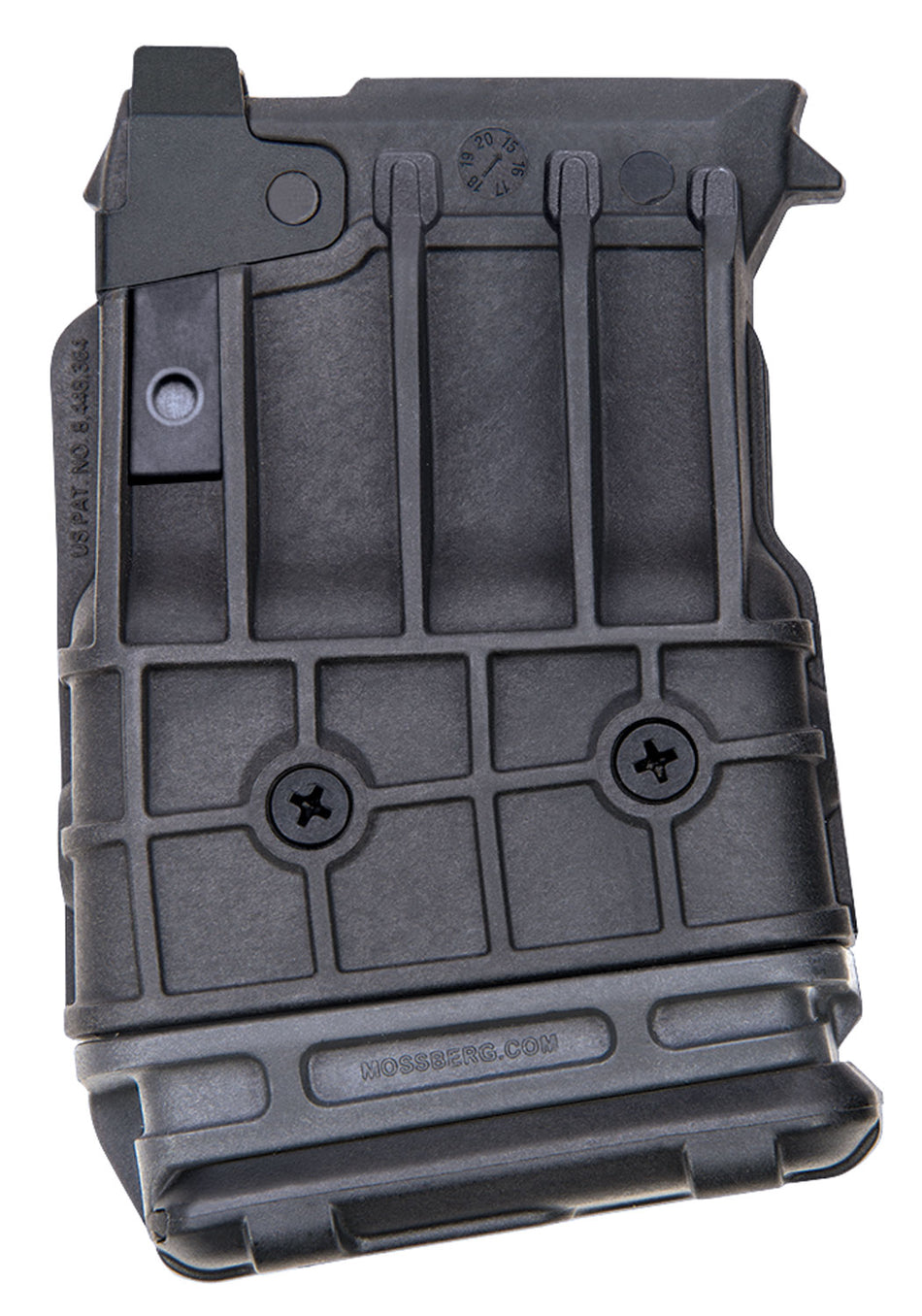 Mossberg 95137 590M 5-Round 12 Gauge Double Stack Detachable Magazine Black Polymer (2.75" Shotshells Only)