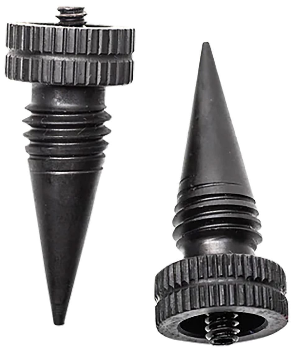 Accu-Tac LRS0200 LR-10 Bipod Spike Set Black Oxide Aluminum Screw-On Design