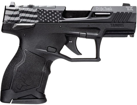 TX22 Compact 9mm 3.38" Blk/White Flag (2) 10rd