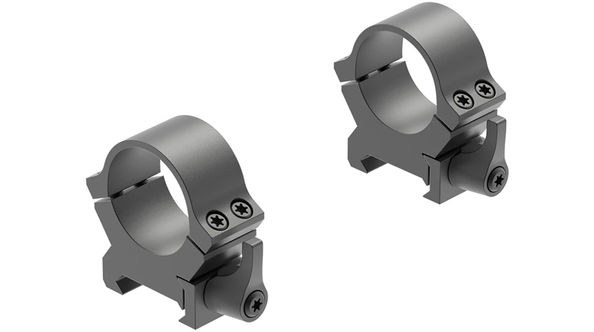 Leupold 174068 QRW2 Cross-Slot Scope Rings Matte Black 1" Medium Picatinny/Weaver