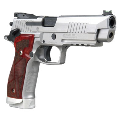Sig Sauer 226X59CL2SAO P226 XFive Classic Full Size 9mm Luger 10+1 5" Bull Barrel, Stainless Steel Optic Ready/Serrated Slide & Frame w/Beavertail & Picatinny Rail, Hogue Cocobolo Grip, SIG-LOC Footpr