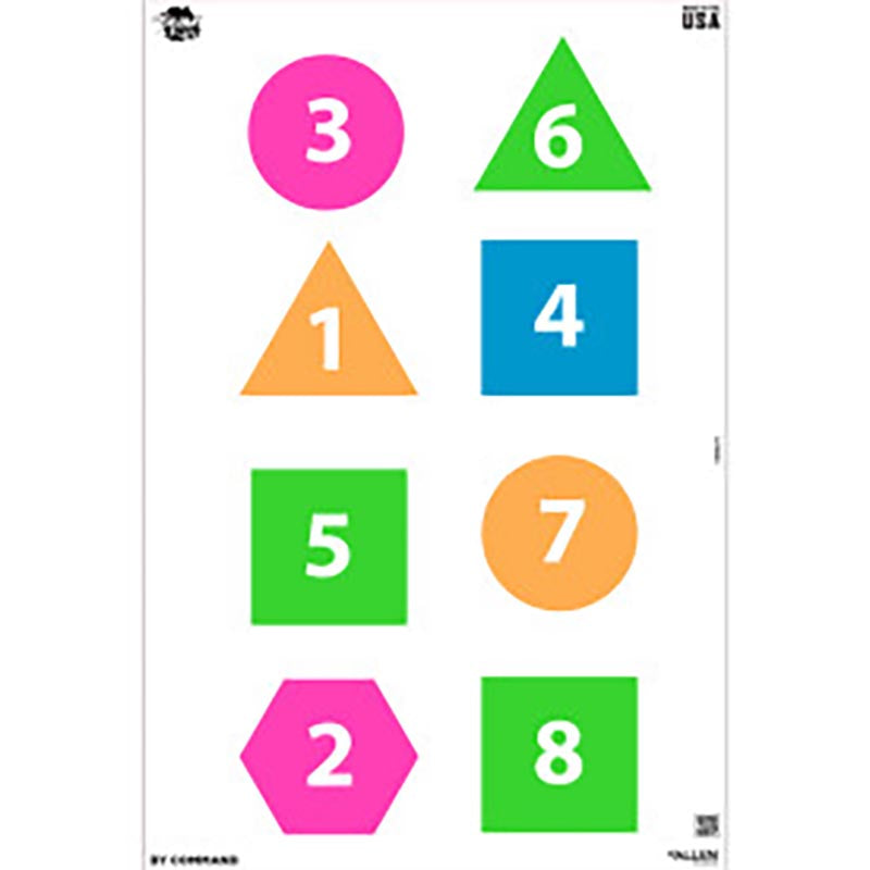 Allen EZ Aim Fun Group Paper Shooting Targets 12x18 - 8 Pack