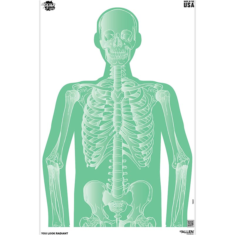 Allen EZ Aim Fun You Look Radiant Paper Target 23x35 Green - 3 Pack