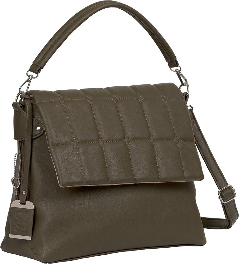 Bulldog Concealed Carry Hobo Crossbody Purse with Holster Olive