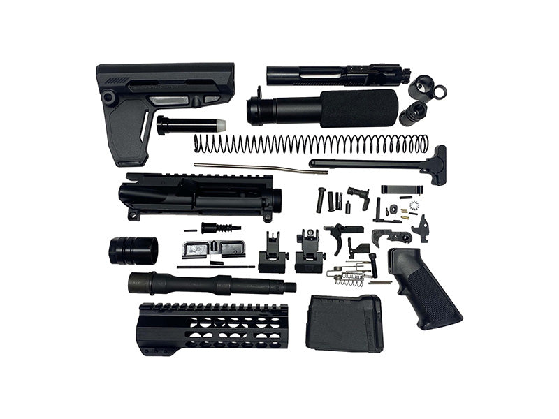 Bowden Tactical AR Pistol Build Kit 7.5" Barrel 7" Handguard Black