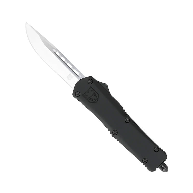 CobraTec Medium FS-3 OTF Knife Black with Glass Breaker