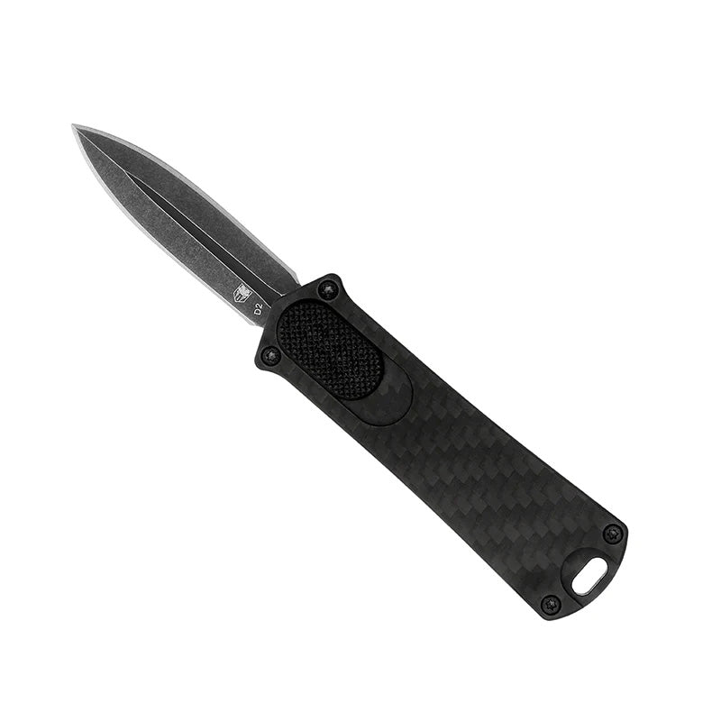 CobraTec 952 Dagger OTF Knife 1.75" Carbon Fiber Black