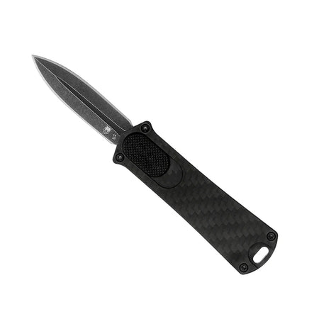 CobraTec 952 Dagger OTF Knife 1.75" Carbon Fiber Black
