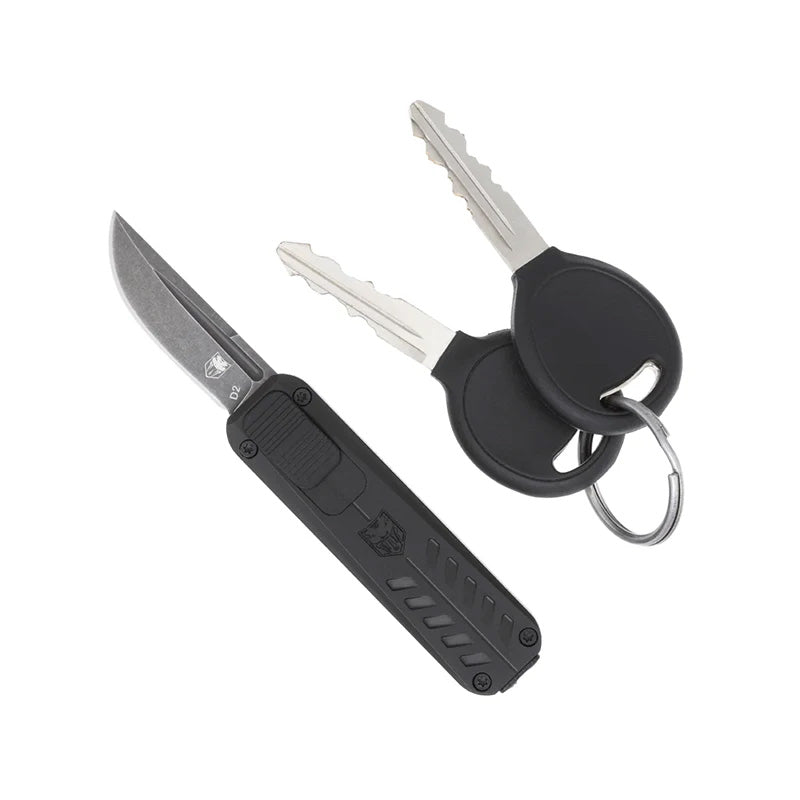 CobraTec California 928 SB OTF Knife 1.75" Drop Black D2