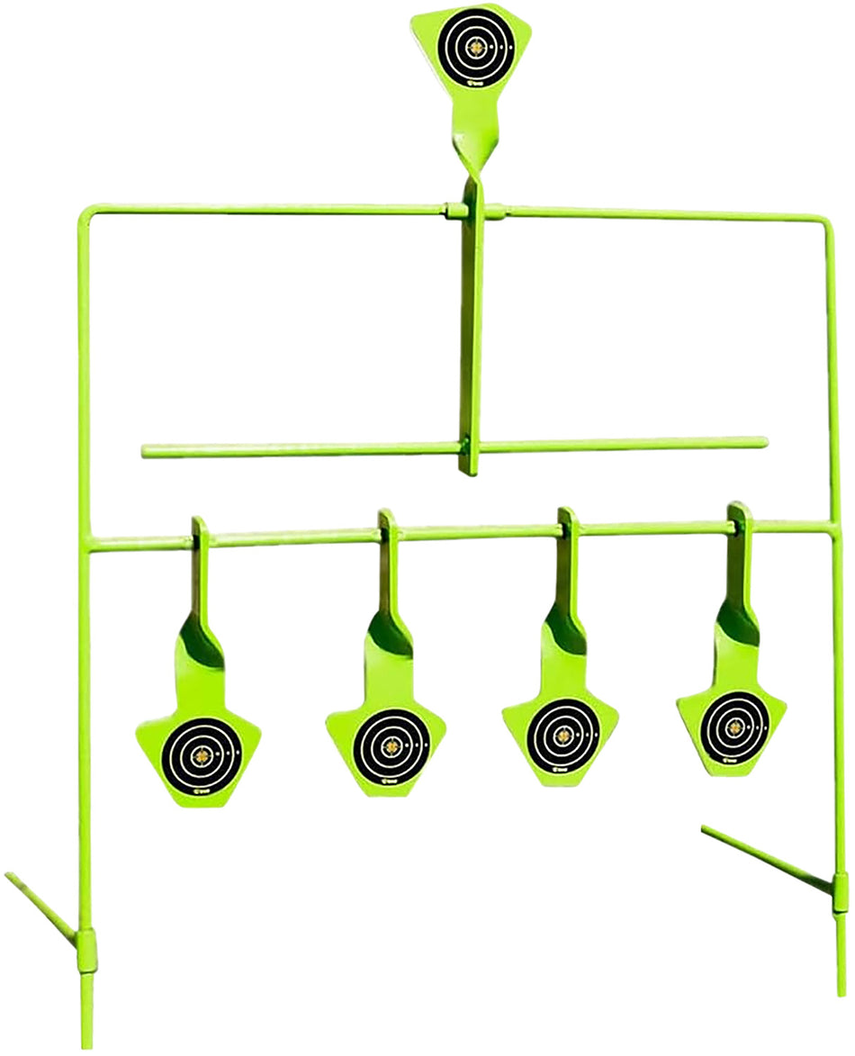 SME SMEST22RES Hands-Free Resetting Rimfire Target System Pistol/Rifle Steel Black/Green